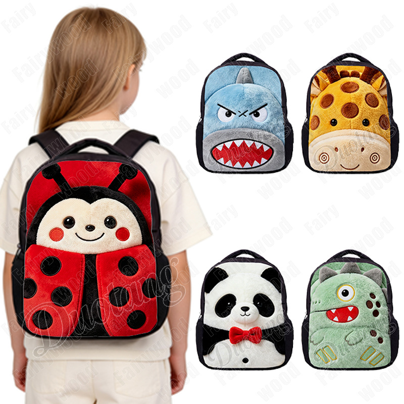 Embroidery Lady Bug - Plecak dla dzieci z płaskim nadrukiem
