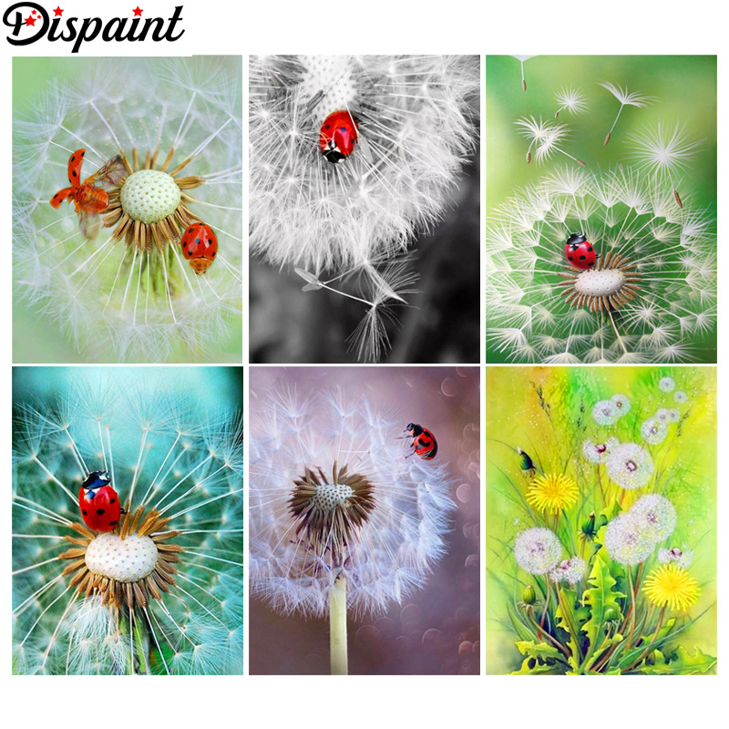 Embroidery Lady Bug - Dispaint DIY diamentowe malowanie „mniszek lekarski