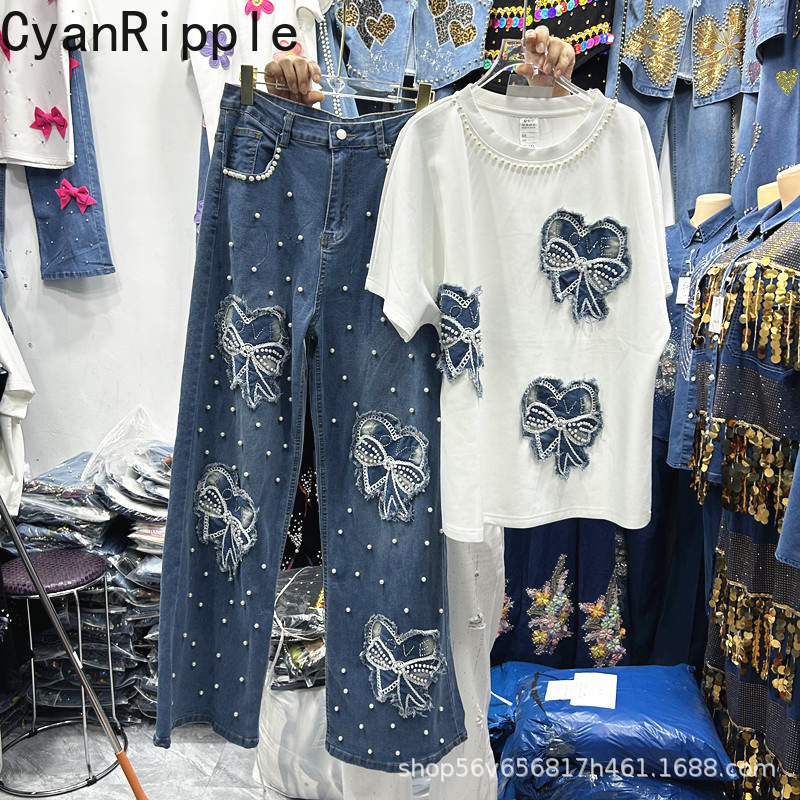 Nowy damski komplet dwuczęścio – Embroidery Cotton Shirt recenzja i cena