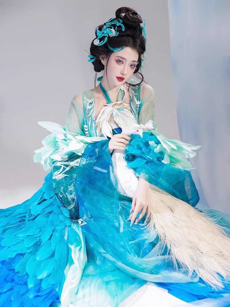 Nowa Pawia Hanfu Damska Moda C – Embroidery Cotton Shirt recenzja i cena