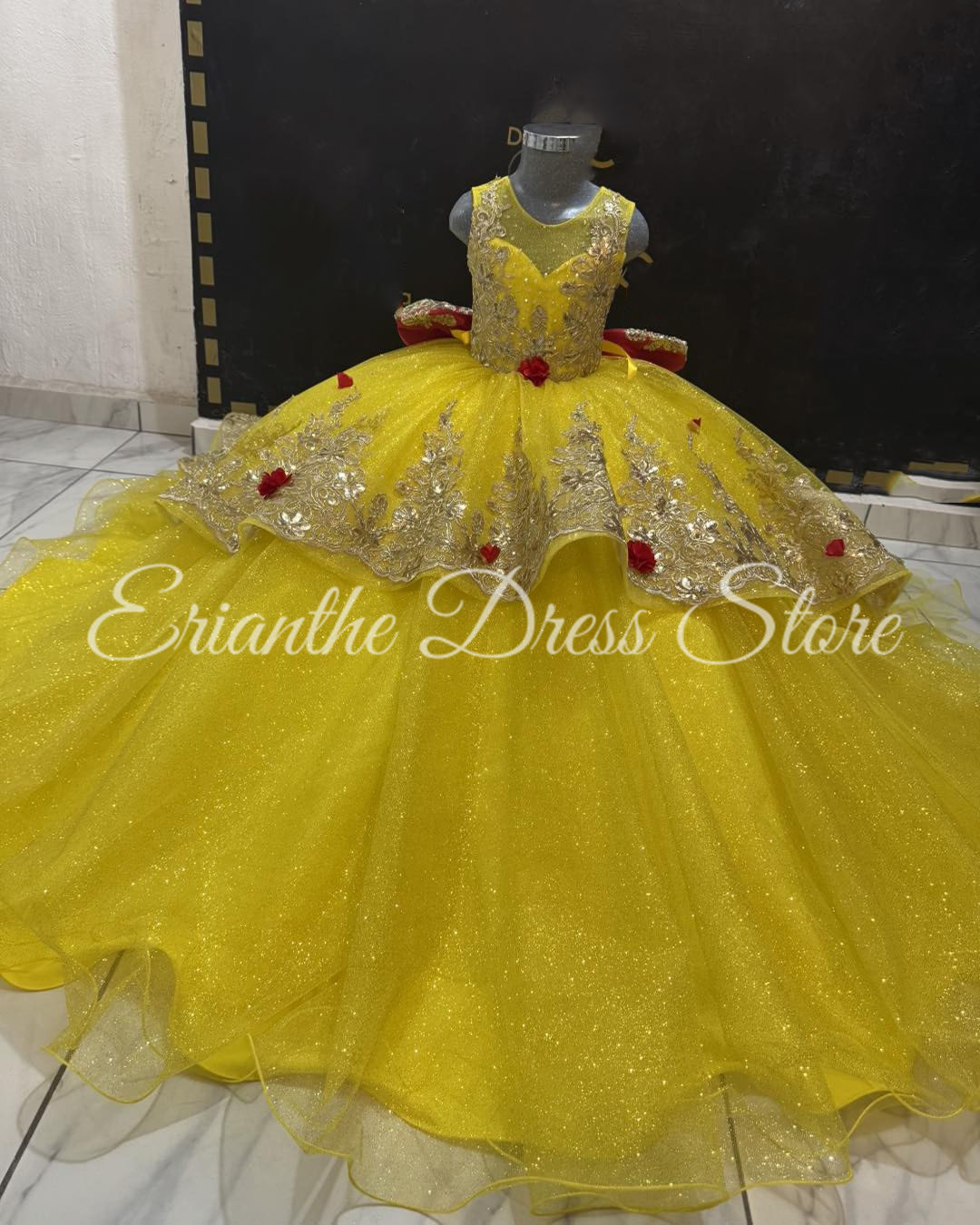 Żółta sukienka dla dziewczynki – Embroidery Yellow Dress recenzja i cena